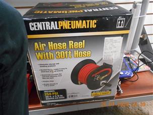 CENTRAL PNEUMATIC Air Hose Reel with 3/8 in. x 30 ft. Hose